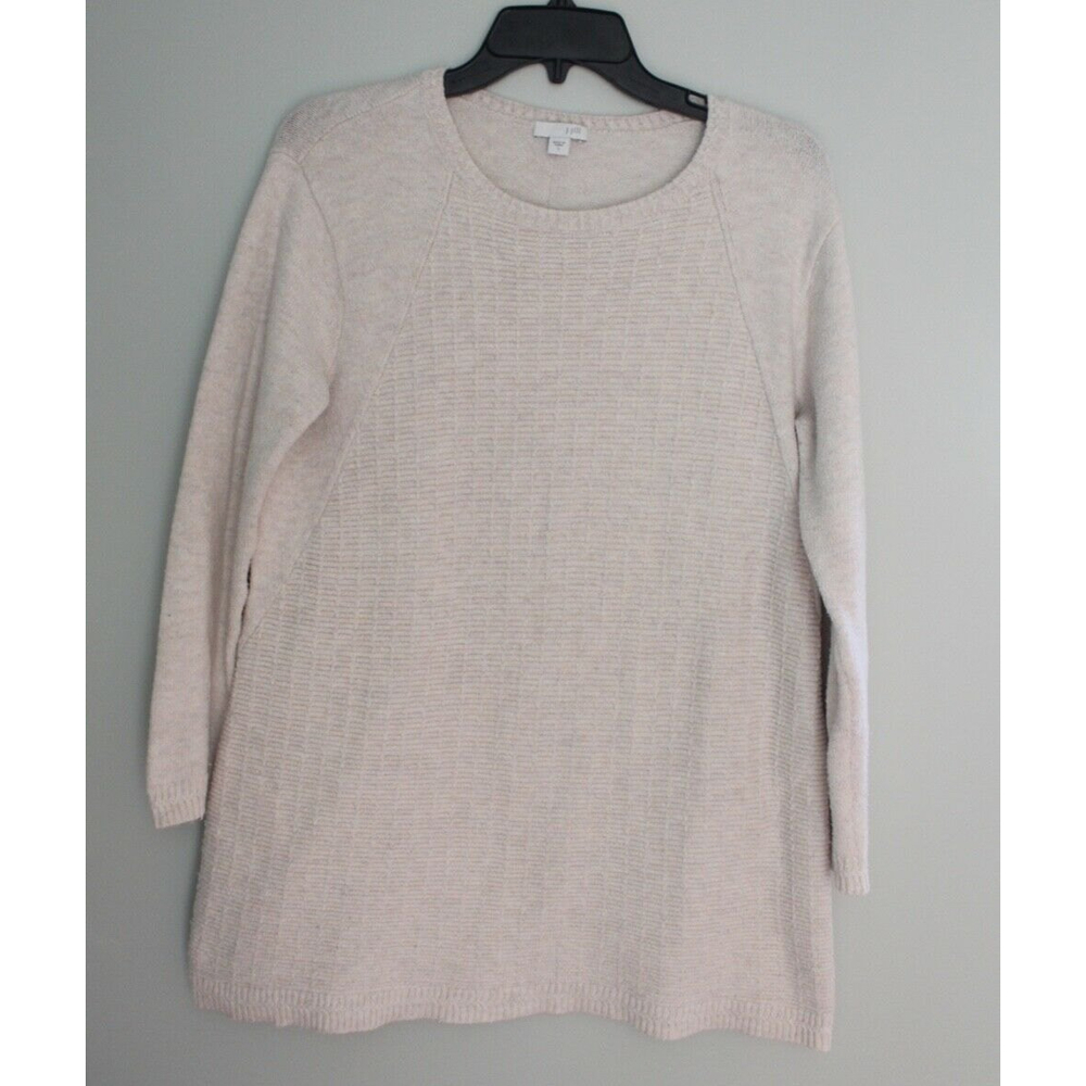 J Jill Cream Weave Sweater Size Small